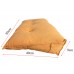 Large Backrest Pillow for Bed & Sofa  Plush Tufted Reading Pillow with Soft Velvet Cover  90 x 49 x 9 cm  Back Support Cushion for Reading, TV & Relaxing